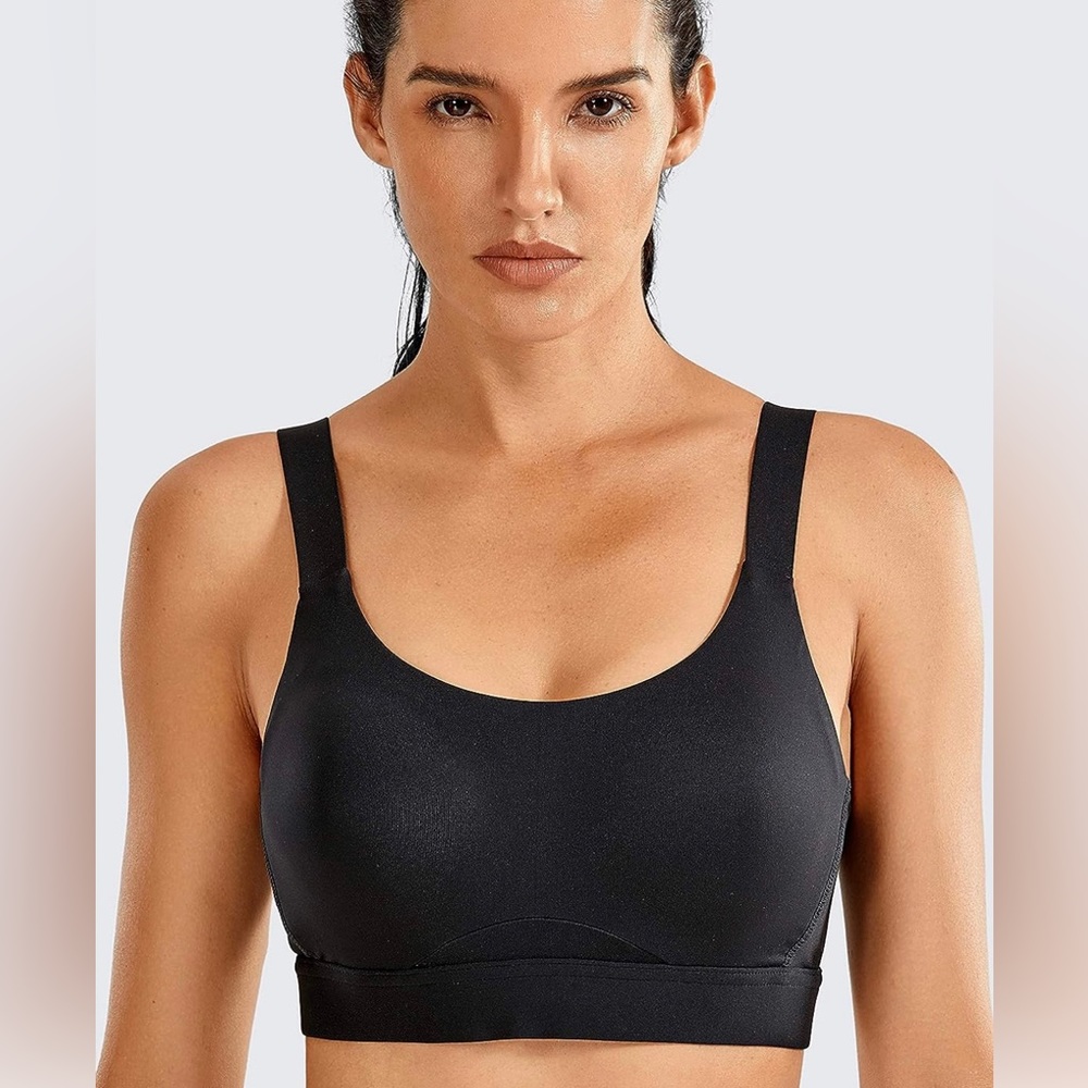 SYROKAN High Impact Padded Sports Bra Full Coverage Underwire Gym Racerback